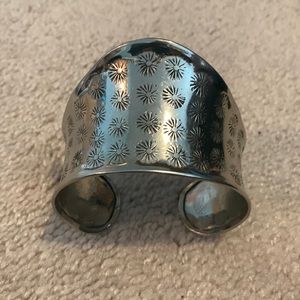 Authentic silver moroccan cuff bracelet